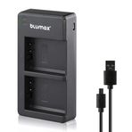Blumax LP-E10 Mini Dual LCD Şarj Cihazı Canon EOS 1300D 1200D 1100D 1500D 2000D 3000D 4000D ile Uyumlu