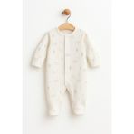 Blumi Kids Organik Patikli Bebek Tulum - Always Dream - Ekru - 0 - 3 Ay