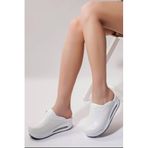 BLUMSABOTERLİK Beyaz Air Max Taban Kadın Tam Ortopedik Anatomik Hastene,doktor,hemşire,aşçı Blum Sabo Terlik, Gri, 39