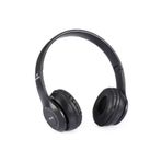 BLUPPLE Wireless Bluetooth Kablosuz Extra Bass Radyolu Katlanabilir Siyah Kulaklık Genç Çocuk