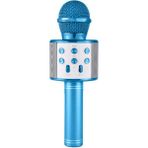 Blupple WS-858 Karaoke Mikrofon Bluetooth, Usb, Hafıza Kartı ve Aux Girişli Mavi Renkli Taşınabilir