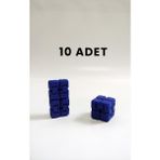 Blurix Mini Sonsuz Küp Infinity Küp – Stres Atıcı, Eğlenceli ve Taşınabilir Fidget Oyuncağı (10 Adet) - Gece Mavisi