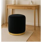 Blush Black Modern Puf – Şık ve Modern Kontrast Tasarım