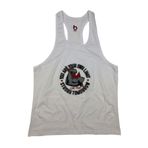 Bluu 4103 Beyaz Fitness Gym Tank Top Erkek Sporcu Atleti