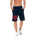 Bluu Barbell 3 Iplik Spor Şortu Fitness Şortu - XL - Lacivert - Kırmızı