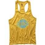 Bluu Barbell Renkli Fitness Gym Tank Top Erkek Sporcu Atleti
