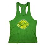 Bluu Barbell Saks Fitness Gym Tank Top Erkek Sporcu Atleti