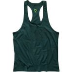 Bluu Basic Yeşil Fitness Gym Tank Top Erkek Sporcu Atleti