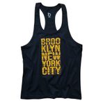 Bluu Brook Lacivert Fitness Gym Tank Top Erkek Sporcu Atleti