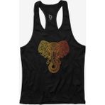 Bluu Ephant Siyah Fitness Gym Tank Top Erkek Sporcu Atleti