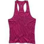 Bluu Fitness Gym Tank Top Kadın Sporcu Atleti Yüksek Pamuklu Nefes Alabilir Kumaş - Fuşya