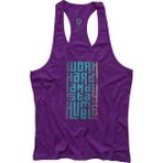 Bluu HMBLE Mor Fitness Gym Tank Top Erkek Sporcu Atleti
