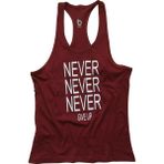 Bluu Never Never Bordo Fitness Gym Tank Top Erkek Sporcu Atleti
