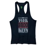Bluu NYBK Siyah Fitness Gym Tank Top Erkek Sporcu Atleti