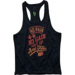 Bluu Train Siyah Fitness Gym Tank Top Erkek Sporcu Atleti