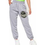 Bluu Unisex Mevsimlik Kumaş Elastik Bel Baskılı Joggers Pantolon Eşofman Altı Gri - XS