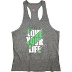 Bluu Yourlife Gri Fitness Gym Tank Top Erkek Sporcu Atleti
