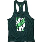 Bluu Yourlife Yeşil Fitness Gym Tank Top Erkek Sporcu Atleti