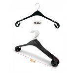Bluz Askısı, Elbise Askısı, Tişört Askısı, Tunik Askısı, Gömlek Askısı, Siyah Renk, 43 cm, 10 Adet