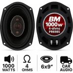 Bm Boschmann PR6985 1000W Oval Oto Hoparlör 6 x 9 inç Tweeter 3yol Yüksek Güç