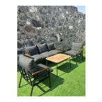 BM DESİNG GENİŞ BALKONLAR İÇİN KONFORLU BAHÇE VE BALKON MOBİLYASI 3+1+1+SEHPA