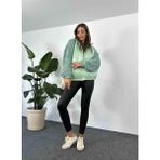 BM Trends Kapitone Peluş Mont Mint - Mint Yeşil