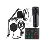 Bm600 Filtreli Condenser Mikrofon V8 Plus Ses Kartı Ve Standlı Set