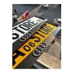 BMASTORE06 AUDİ Uyumlu MAT Model Pleksi Plakalık (1Çift,2Adet)