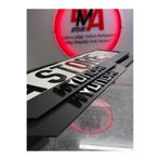 BMASTORE06 HYUNDAI YAZILI MAT PLEKSİ PLAKALIK(1ÇİFT, 2 ADET)