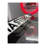 BMASTORE06 TESLA YAZILI MAT PLEKSİ PLAKALIK(1 ÇİFT, 2 ADET)