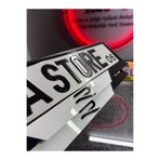 BMASTORE06 YENİ R LOGOLU Zebra Model Pleksi Plakalık(1çift, 2adet)