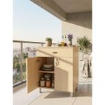 Bmd Mobilya Çok Amaçlı Raflı Dolap 60x58x85 cm | Mutfak, Banyo, Balkon ve Kiler İçin Çok Amaçlı Düzenleyici Dolap - Akçaağaç