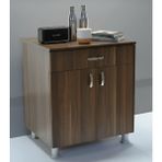 Bmd Mobilya Çok Amaçlı Raflı Dolap 60x58x85 cm | Mutfak, Banyo, Balkon ve Kiler İçin Çok Amaçlı Düzenleyici Dolap - Ceviz