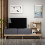 BMdekor Desso Antrasit Ceviz 180 cm TV Sehpası
