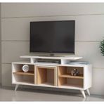 BMdekor Kervan Beyaz Teak TV Ünitesi