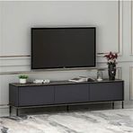 BMdekor Kozan Antrasit Mermer Desen 180 cm Tv Sehpası