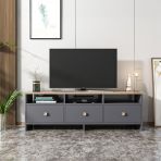 Bmdekor Tv Sehpası Ozan Antrasit Meşe 150 Cm Teşhir