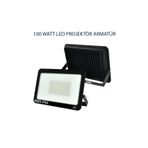 BMG Aydınlatma 100 Watt Led Projektör Ip65 Dış Mekan Led Aydınlatma Armatürü Beyaz Işık