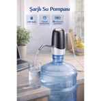 BMHOUSE USB Şarjlı Damacana Su Pompası – Otomatik Su Sebili – 30+ Damacana Kullanım