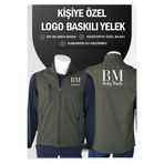 BMNAKIŞBASKI Kişiye Özel Gabardin Yelek | Ön-Arka Baskı | Firma Logolu | İş Yeleği
