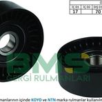Bms T5-Passat-Caddy-Golf 4/5-Jetta-Toledo-Leon-Ibiza Kütüksüz Alternatör Gergi Rulmanı