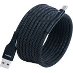 Bmuc-03 Manyetik USB A To C Kablo – 2 m, Süper Hızlı Şarj - Siyah