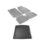 Bmw 1 Serisi E87 HB 2004-2010 Gri Deluxe Havuzlu Paspas ve 3D Bagaj Havuzu