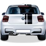 Bmw 1 Serisi F20 2012 - 2015 M Uyumlu Performance Arka Tampon Eki - Difüzör (plastik)
