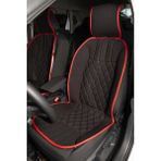 Bmw 2 SERİSİ 220 Lüx Oto Koltuk Minderi Ön 2'li Set ELEGANCE Serisi KIRMIZI SİYAH