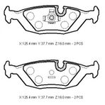 Bmw 3 Seri E30 1984/1991 Arka Fren Balatası