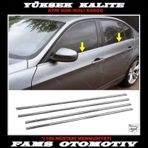 BMW 3 seri E90 Krom Cam Çıtası 4 prç. 2004-2012 P. Çelik