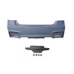 Bmw 3 Serı F30 12/18 Arka Tampon Astarlı(Sensör Yuvalı/Reflektörlü/Karlıklı/Çift Egzos Delikli)