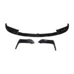 Bmw 3 Seri F30 12/18 Karlık (Ön Tampon Altı) Spoıler Set (3 Parça) (Piano Siyah) (M3/F80) - Siyah