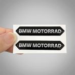 BMW 3D Gümüş Arma Sticker Yapıştırma 2 Adet